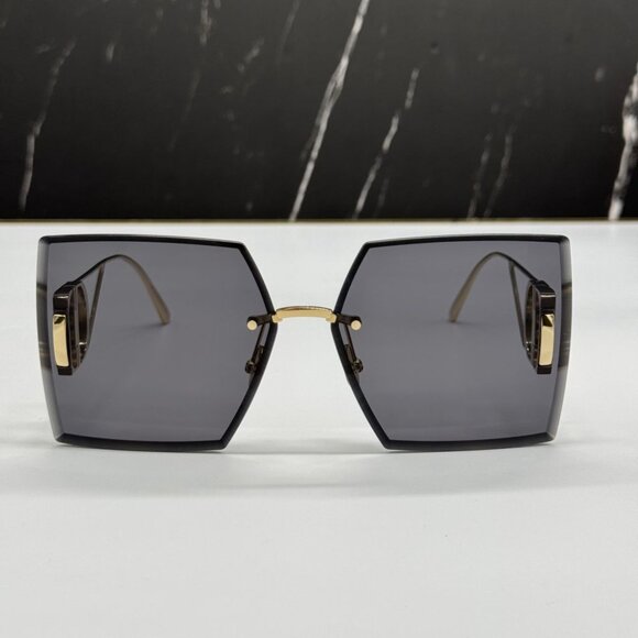 NEW 30MONTAIGNE S7U B0A0 DIOR GOLD GREY WOMEN DIOR SUNGLASSES - Picture 5 of 15